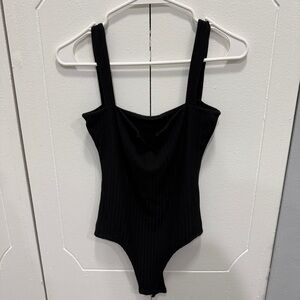 Streetwear Society Black V-neck Bodysuit